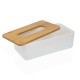 Кутия за кърпички Versa Бамбук полипропилен 13,1 x 8,6 x 26,1 cm Бял