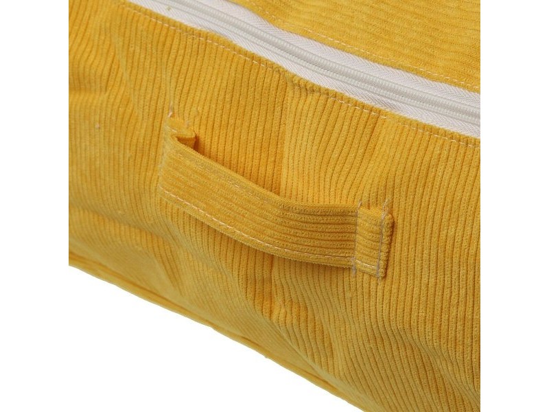 Кутия за Съхранение Versa Corduroy 50 x 20 x 70 cm Жълт