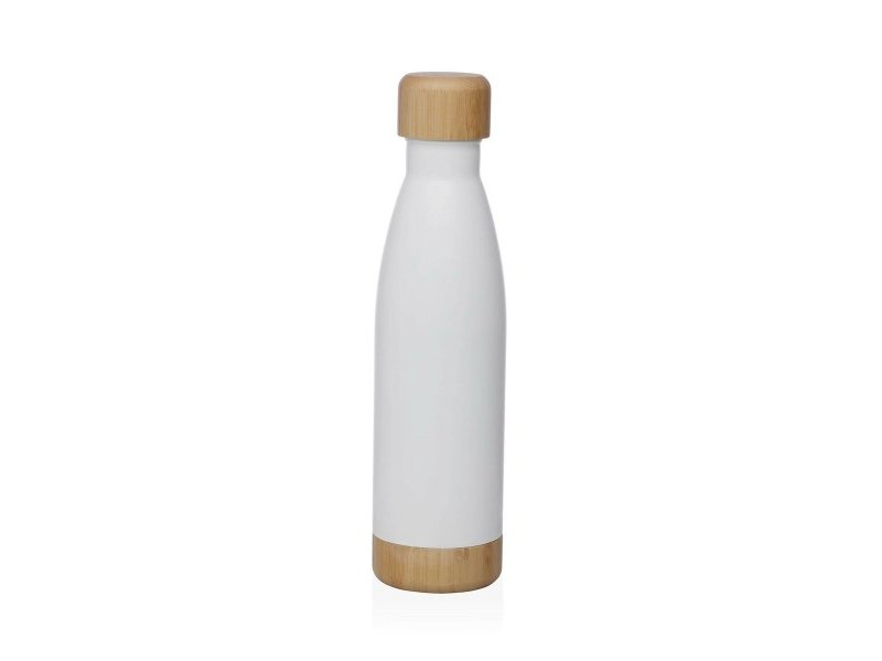 Бутилка за вода Versa Бял Стомана 500 ml 7 x 27 x 7 cm