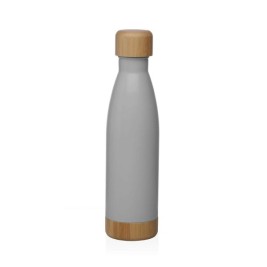 Бутилка за вода Versa Сив Стомана 500 ml 7 x 27 x 7 cm