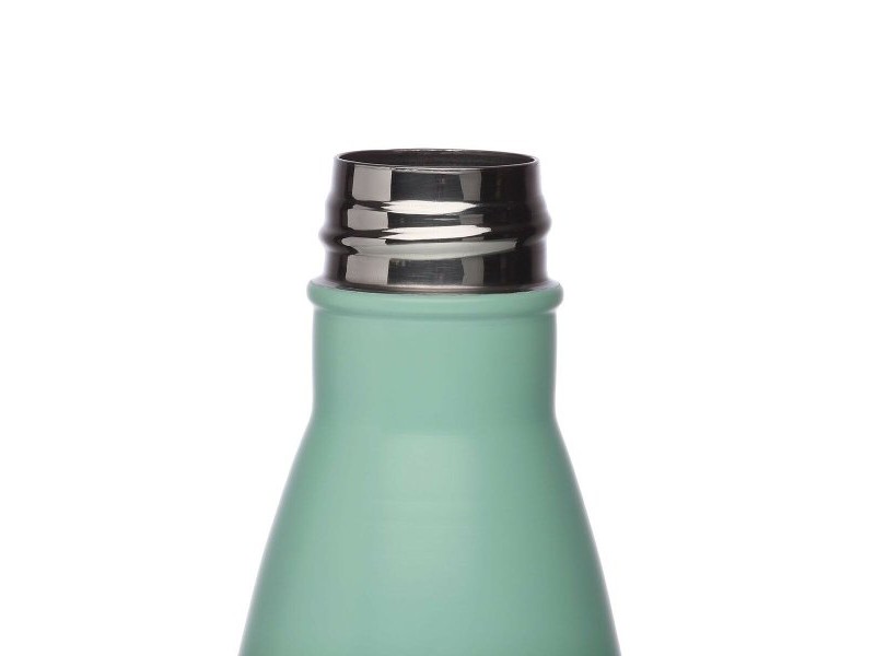 Бутилка за вода Versa Зелен Стомана 500 ml 7 x 27 x 7 cm