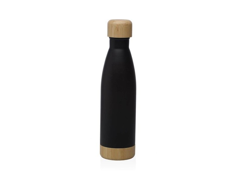 Бутилка за вода Versa Черен Стомана 500 ml 7 x 27 x 7 cm