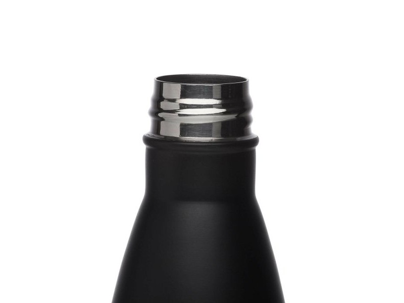 Бутилка за вода Versa Черен Стомана 500 ml 7 x 27 x 7 cm