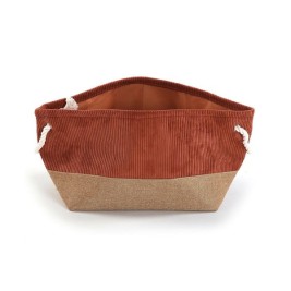 Многофункционална Кошница Versa Corduroy 27 x 26 x 27 cm теракота