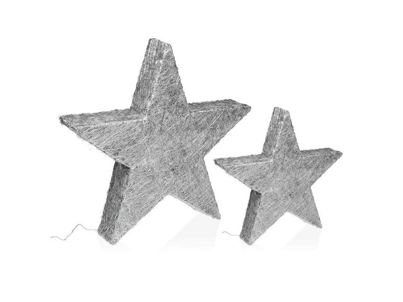 Коледна Украса Versa Сребрист 8 x 50 x 50 cm