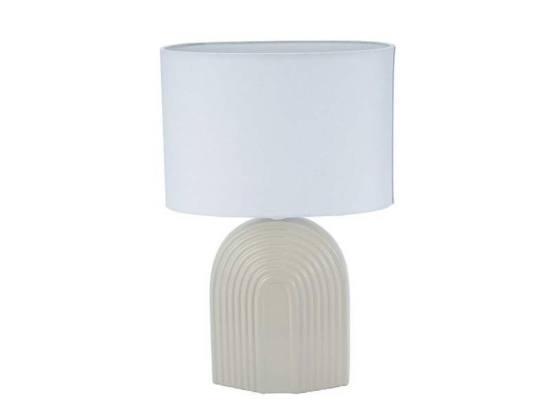Настолна лампа Versa Бежов Керамика 26 x 39 cm