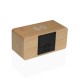 Часовник с аларма Versa Дървен MDF Максималист 7 x 7 x 15 cm