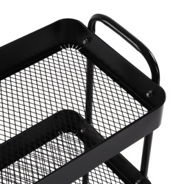 Стелажи за Баня Versa Черен 30 x 76 x 46 cm