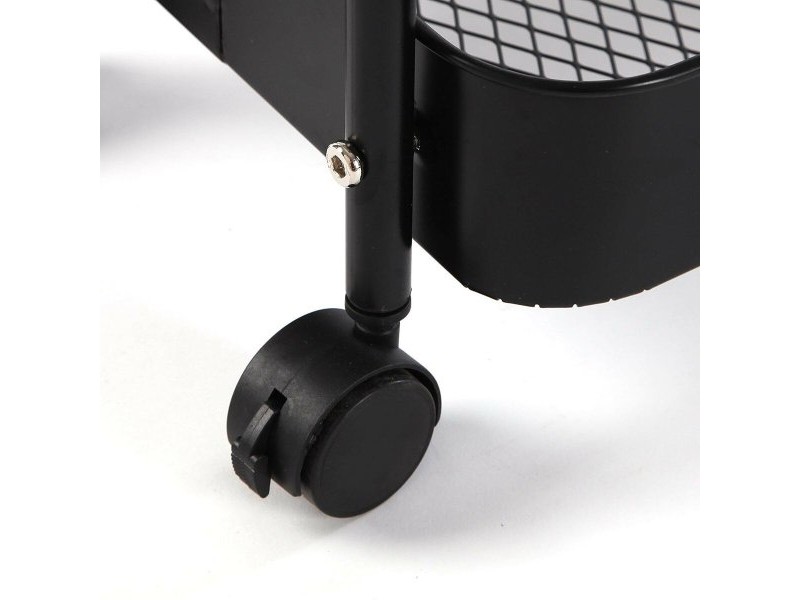 Стелажи за Баня Versa Черен 30 x 76 x 46 cm