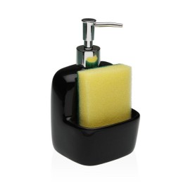 Дозатор за Сапун Versa Черен Керамика 9,4 x 17,8 x 10,5 cm