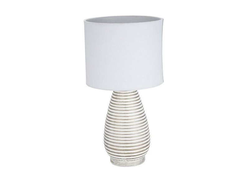 Настолна лампа Versa Duna лен Керамика 40 W 22 x 43,5 cm
