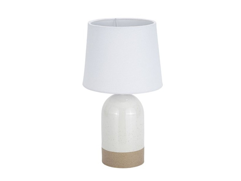 Настолна лампа Versa Duo Бял лен Керамика 40 W 18 x 32,5 cm