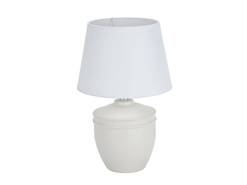 Настолна лампа Versa Aurelia Бял Памук Керамика 40 W 20 x 31,5 cm