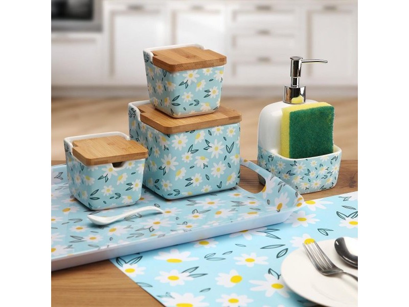 Дозатор за Сапун Versa Керамика 9,4 x 17,8 x 10,5 cm