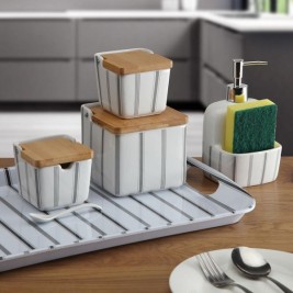 Дозатор за Сапун Versa Керамика 9,4 x 17,8 x 10,5 cm