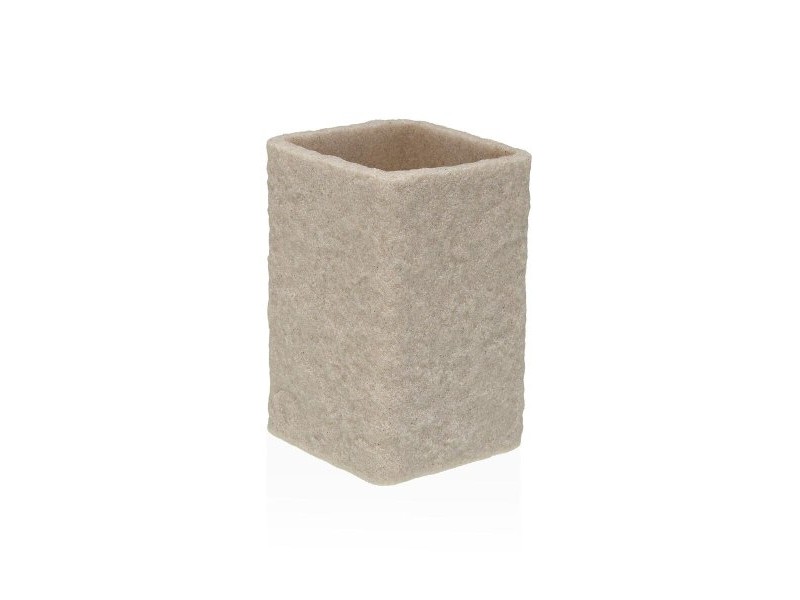 Поставка за четка за зъби Versa Viti Бежов Смола 7,4 x 10,6 x 7,4 cm Поставка за четка за зъби Versa Viti Бежов Смола 7,4 x 10,6 x 7,4 cm