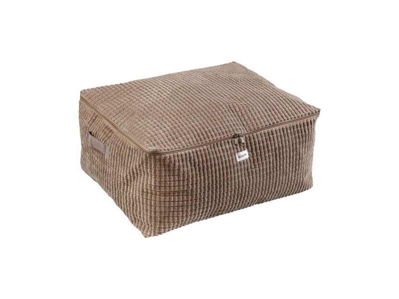 Кутия за Съхранение Versa Corduroy 40 x 25 x 50 cm Каки