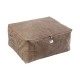 Кутия за Съхранение Versa Corduroy 40 x 25 x 50 cm Каки