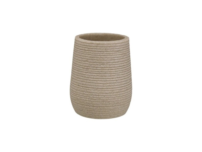 Поставка за четка за зъби Versa Бежов Смола 8,5 x 10 x 8,5 cm