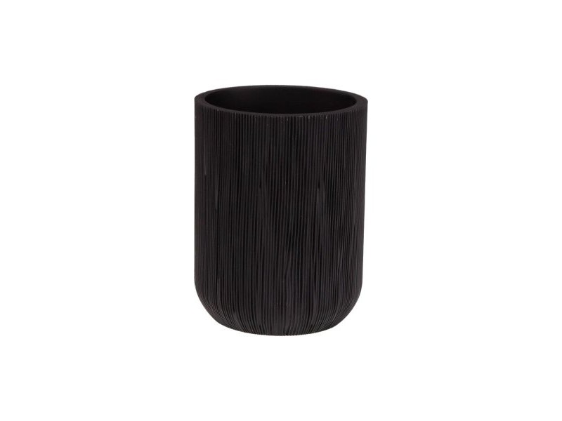 Поставка за четка за зъби Versa Черен Смола 8 x 10,5 x 8 cm