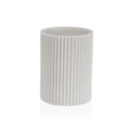 Поставка за четка за зъби Versa Бял Смола 6,9 x 10,2 x 6,9 cm