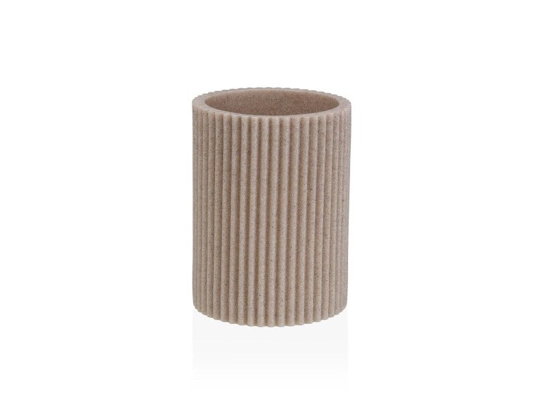 Поставка за четка за зъби Versa Бежов Смола 6,9 x 10,2 x 6,9 cm