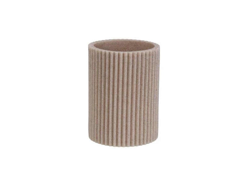 Поставка за четка за зъби Versa Бежов Смола 6,9 x 10,2 x 6,9 cm