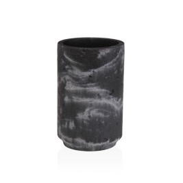 Поставка за четка за зъби Versa Черен Смола 6,9 x 10,2 x 6,9 cm