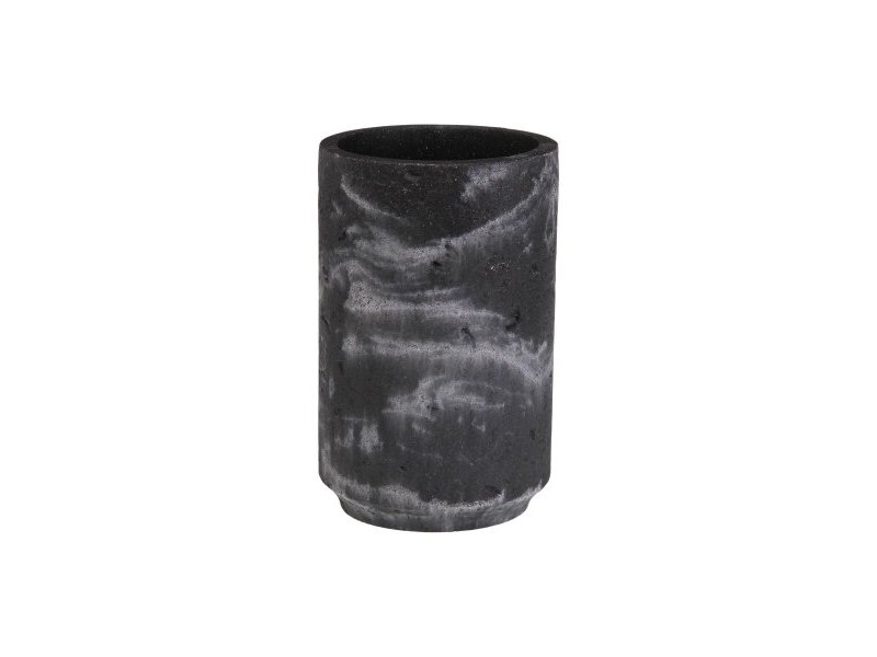 Поставка за четка за зъби Versa Черен Смола 6,9 x 10,2 x 6,9 cm