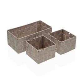 Игра на Кошници Versa Сламка полипропилен Царевична влакна 14 x 10 x 27 cm