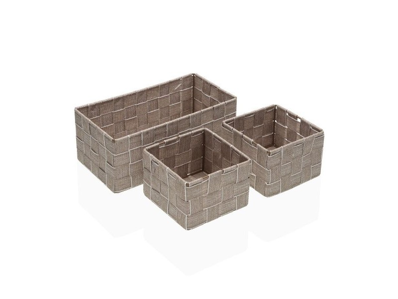 Игра на Кошници Versa Сламка полипропилен Царевична влакна 14 x 10 x 27 cm
