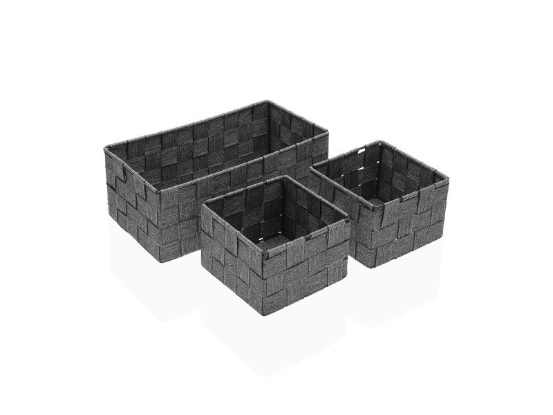 Игра на Кошници Versa Сламка полипропилен Царевична влакна 14 x 10 x 27 cm