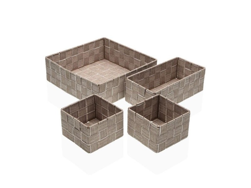 Игра на Кошници Versa Сламка полипропилен Царевична влакна 26 x 8,5 x 26 cm Игра на Кошници Versa Сламка полипропилен Царевична влакна 26 x 8,5 x 26 cm