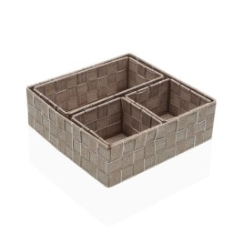 Игра на Кошници Versa Сламка полипропилен Царевична влакна 26 x 8,5 x 26 cm