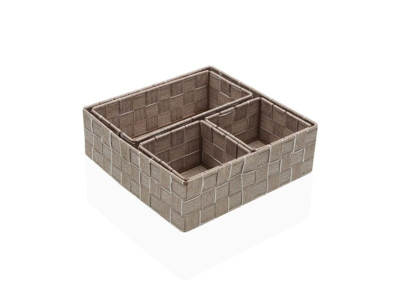Игра на Кошници Versa Сламка полипропилен Царевична влакна 26 x 8,5 x 26 cm Игра на Кошници Versa Сламка полипропилен Царевична влакна 26 x 8,5 x 26 cm