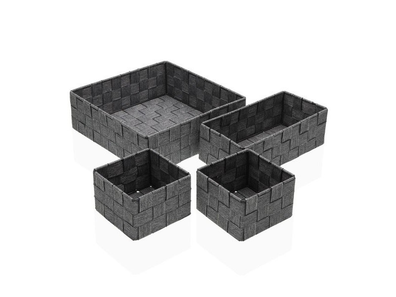 Игра на Кошници Versa Сламка полипропилен Царевична влакна 26 x 8,5 x 26 cm