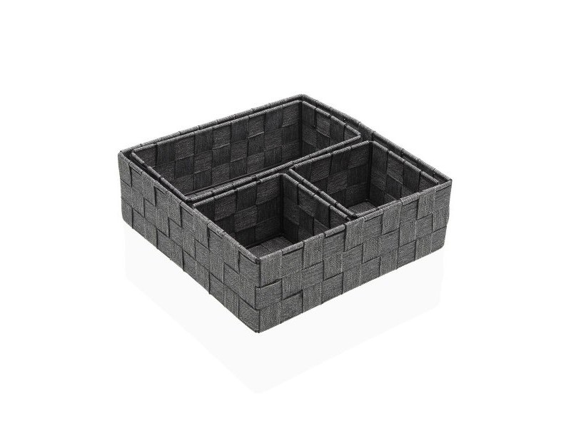 Игра на Кошници Versa Сламка полипропилен Царевична влакна 26 x 8,5 x 26 cm