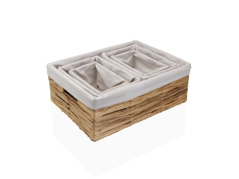 Oрганайзера за гримове Versa Cinth Воден хиацинт 40 x 30 x 15 cm 30 x 15 x 40 cm 21 x 13 x 11 cm 25,5 x 17 x 13 cm