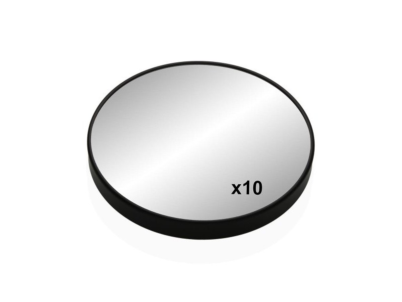 Увеличително Огледало Versa Черен Кристал Желязо Огледало 2,5 x 17 x 17 cm