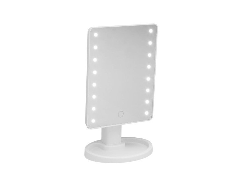 Баня огледало с LED светлина Versa Бял полипропилен Огледало 11,9 X 28,5 X 16,9 CM