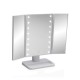 Баня огледало с LED светлина Versa Бял полипропилен Огледало 11,6 X 29,5 X 18 CM