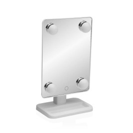 Баня огледало с LED светлина Versa Бял полистирен Огледало 11,5 X 30,8 X 18,5 CM