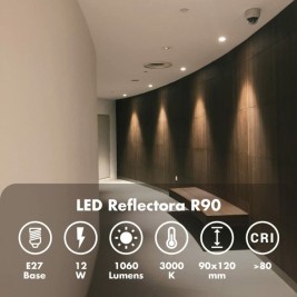 LED крушка Silver Electronics 999007 R90 E27 Сив 12 W 3000K