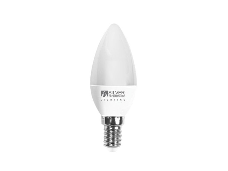 LED крушка за лампа тип свещ Silver Electronics Бяла светлина 6 W 5000 K