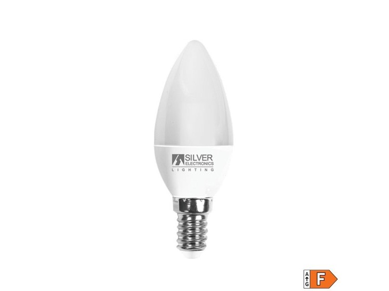 LED крушка за лампа тип свещ Silver Electronics Бяла светлина 6 W 5000 K