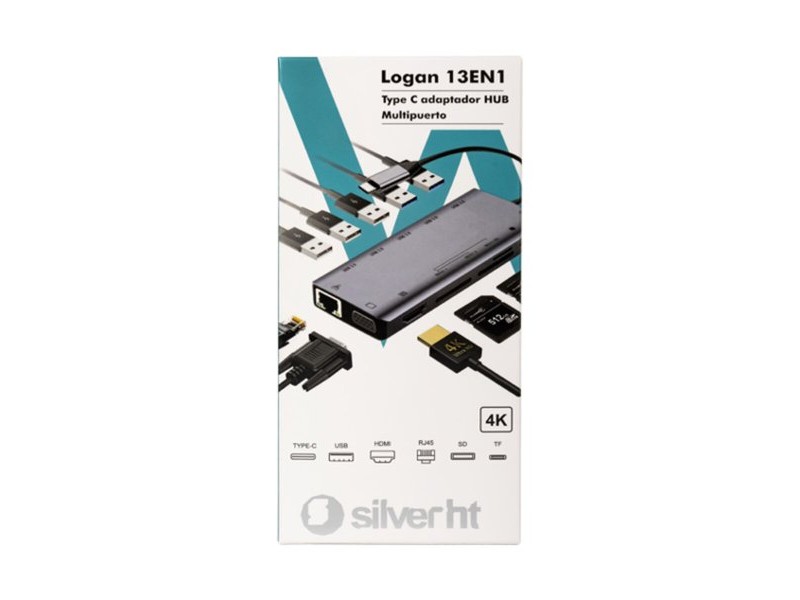 USB извод Silver HT LOGAN 13 EN 1