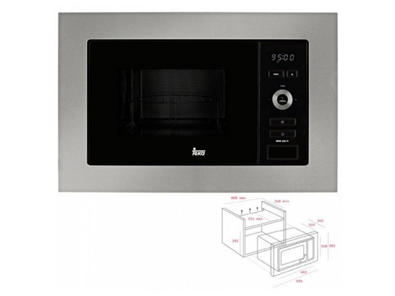 Вградена микровълнова печка с грил Teka MWE 225 FI 20 L 800W Стомана 800 W 20 L