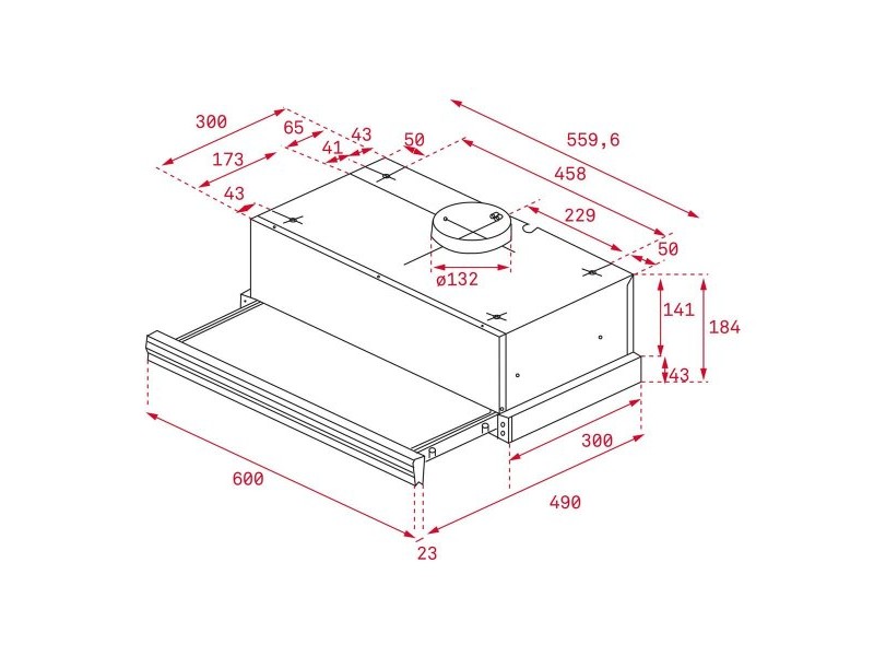 Конвенционален абсорбатор Teka CNL6415BK 60 cm 385 m3/h 64 dB 110W