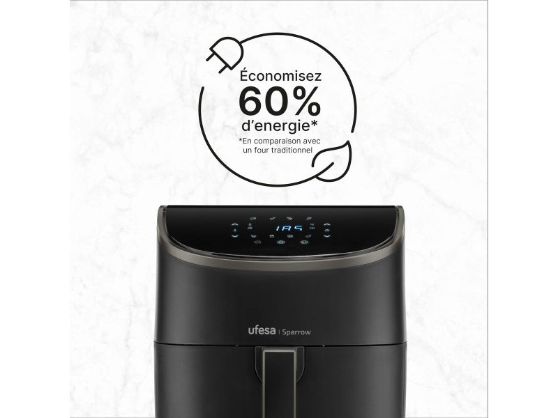 въздушен фритюрник UFESA SPARROW Черен 6 L