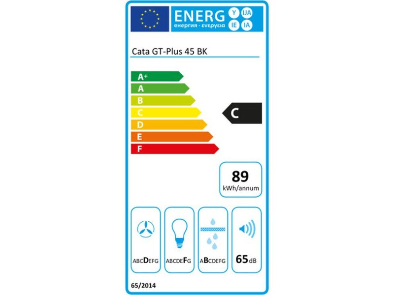 Конвенционален абсорбатор Cata GTPLUS45BK Черен